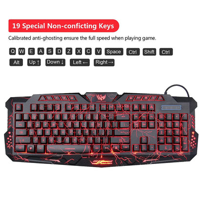 RGB Mechanical Gaming Keyboard with Mouse Pad