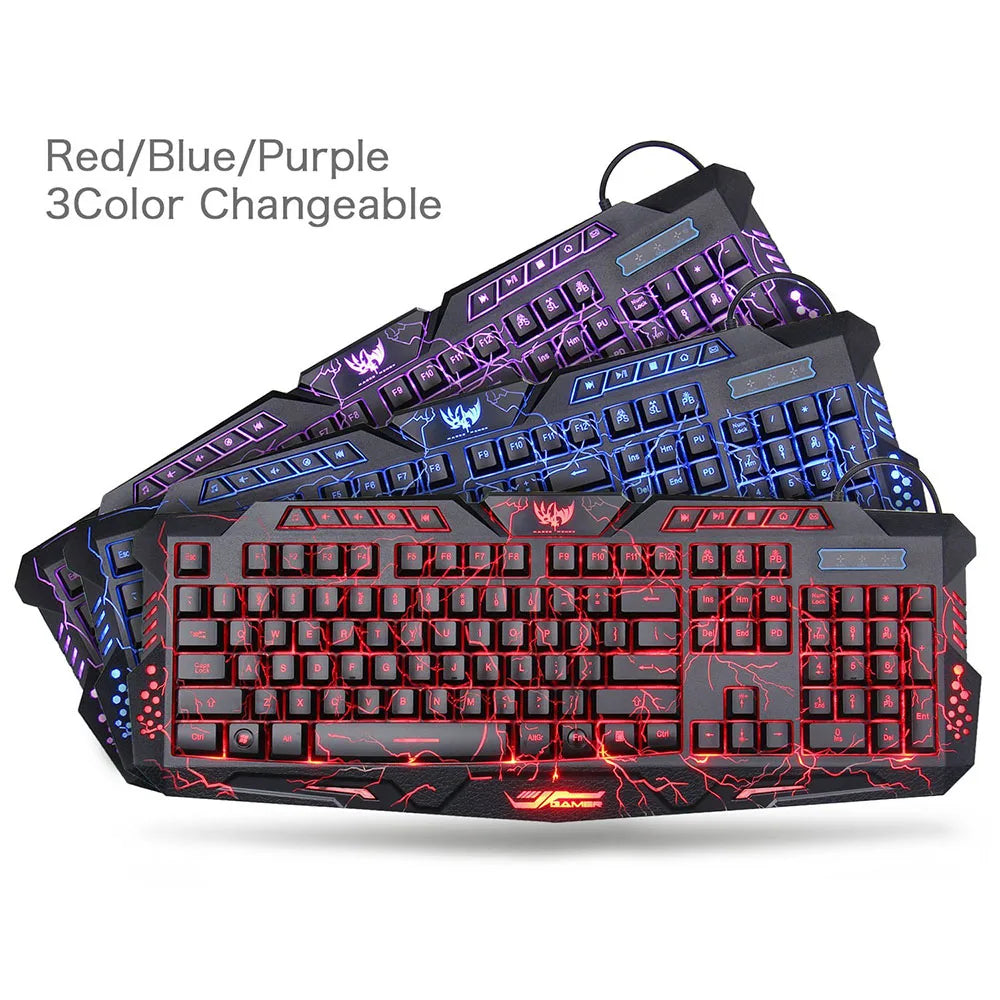 RGB Mechanical Gaming Keyboard with Mouse Pad