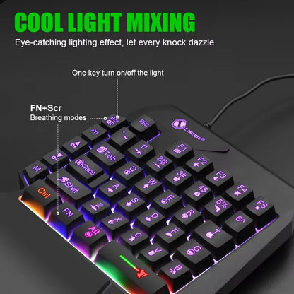 One-Handed Mini Gaming Keyboard