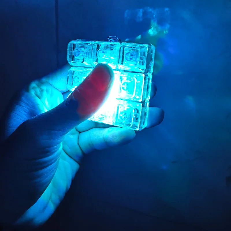 LED Crystal Fidget Keychain – Illuminated Stress Relief