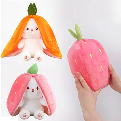 Strawberry Bunny Plush Toy - Cute Stuffed Rabbit