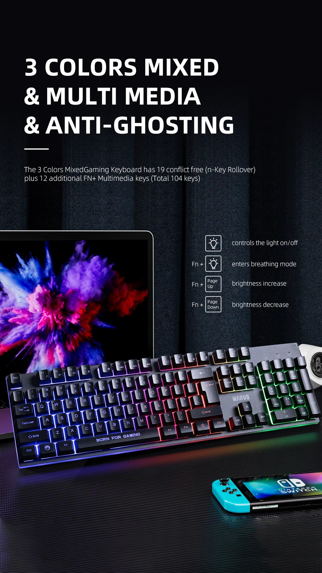 RGB Gaming Keyboard and Mouse Set