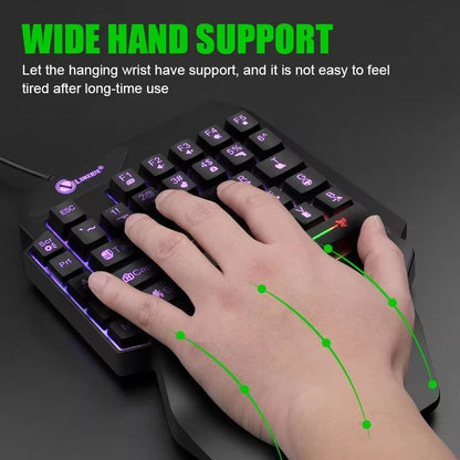 One-Handed Mini Gaming Keyboard