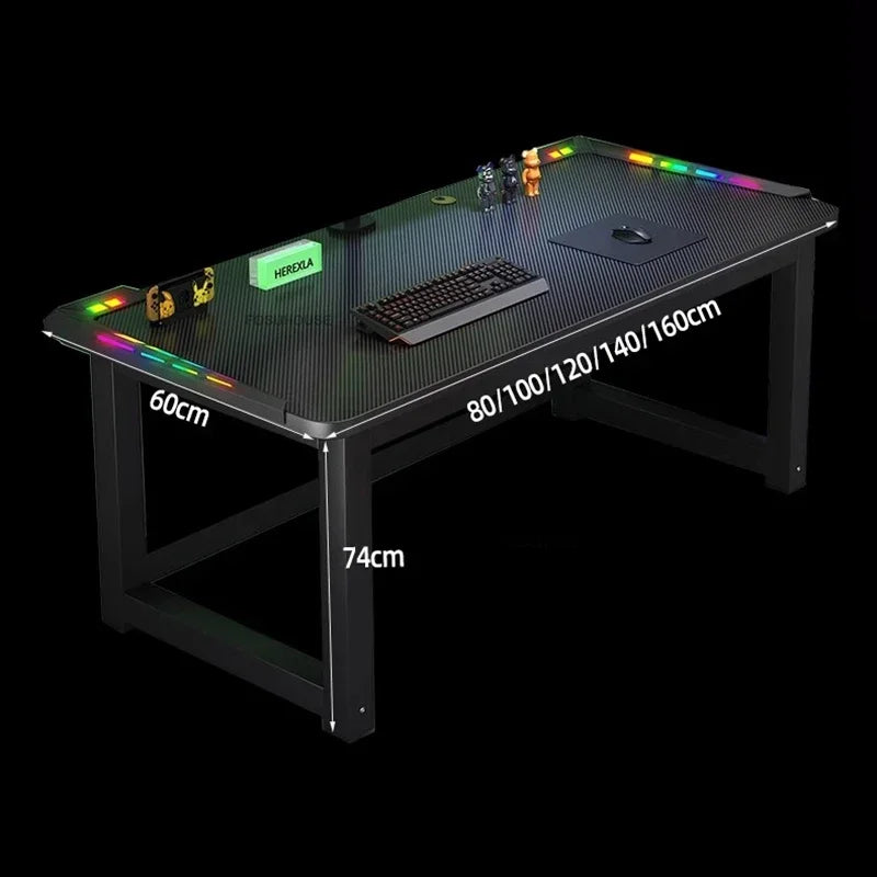 RGB Gaming Desk with LED Lighting - Premium Computer Workstation