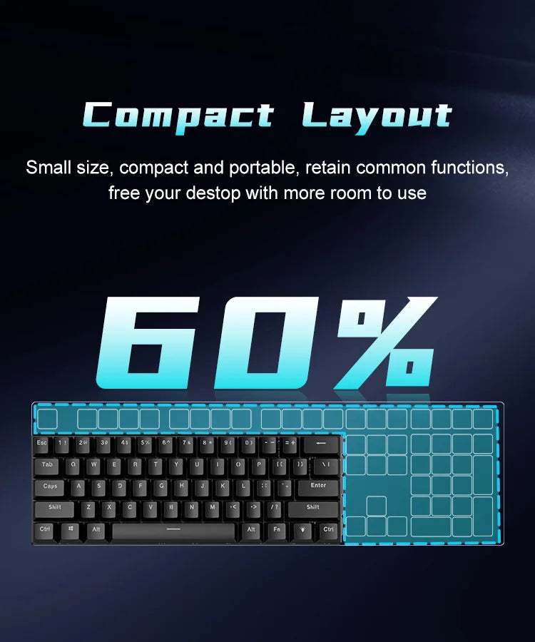 60% Mechanical Gaming Keyboard