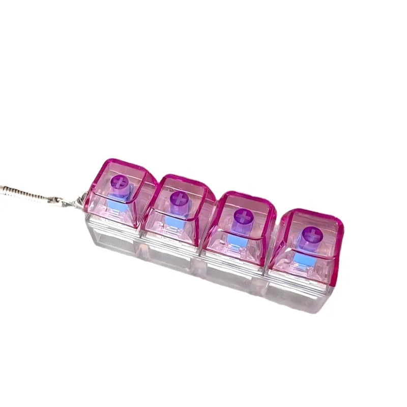 RGB Mini Mechanical Keyboard Keychain