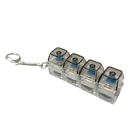 RGB Mini Mechanical Keyboard Keychain
