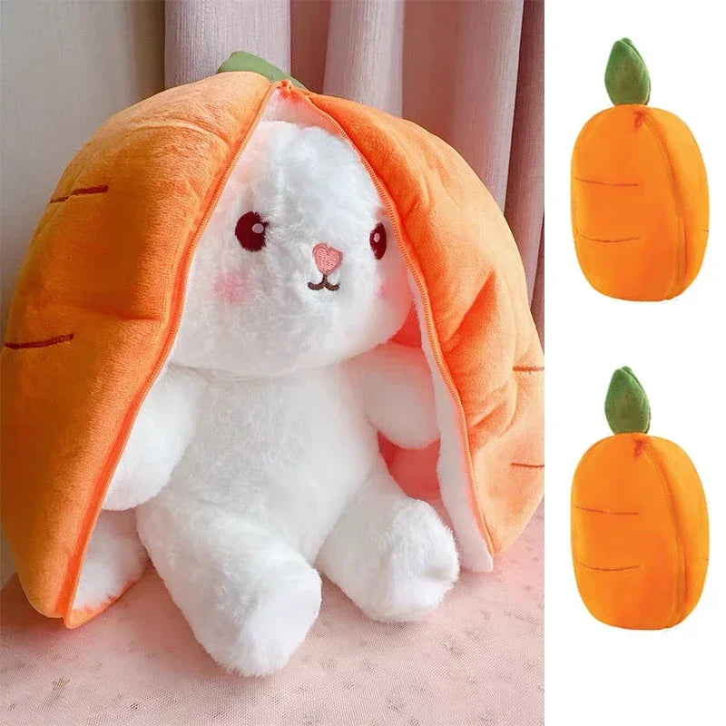 Strawberry Bunny Plush Toy - Cute Stuffed Rabbit
