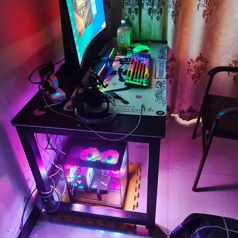 RGB Gaming Desk with LED Lighting - Premium Computer Workstation
