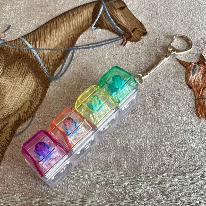 RGB Mini Mechanical Keyboard Keychain