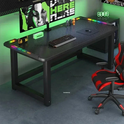 RGB Gaming Desk with LED Lighting - Premium Computer Workstation