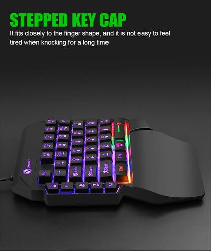 One-Handed Mini Gaming Keyboard