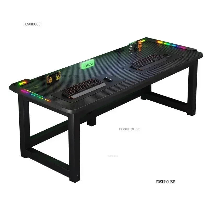 RGB Gaming Desk with LED Lighting - Premium Computer Workstation