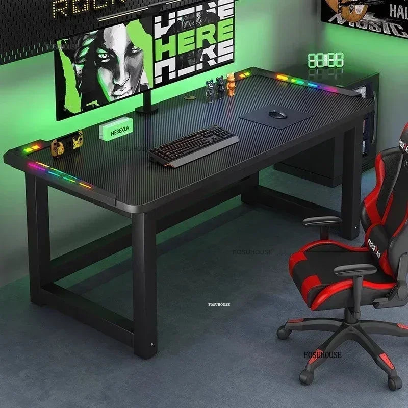 RGB Gaming Desk with LED Lighting - Premium Computer Workstation