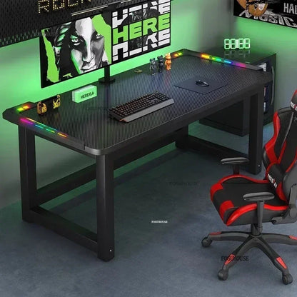 RGB Gaming Desk with LED Lighting - Premium Computer Workstation