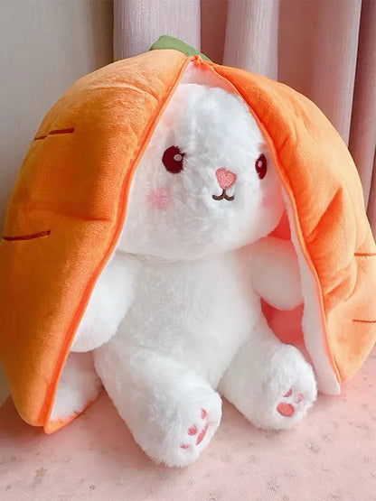 Strawberry Bunny Plush Toy - Cute Stuffed Rabbit