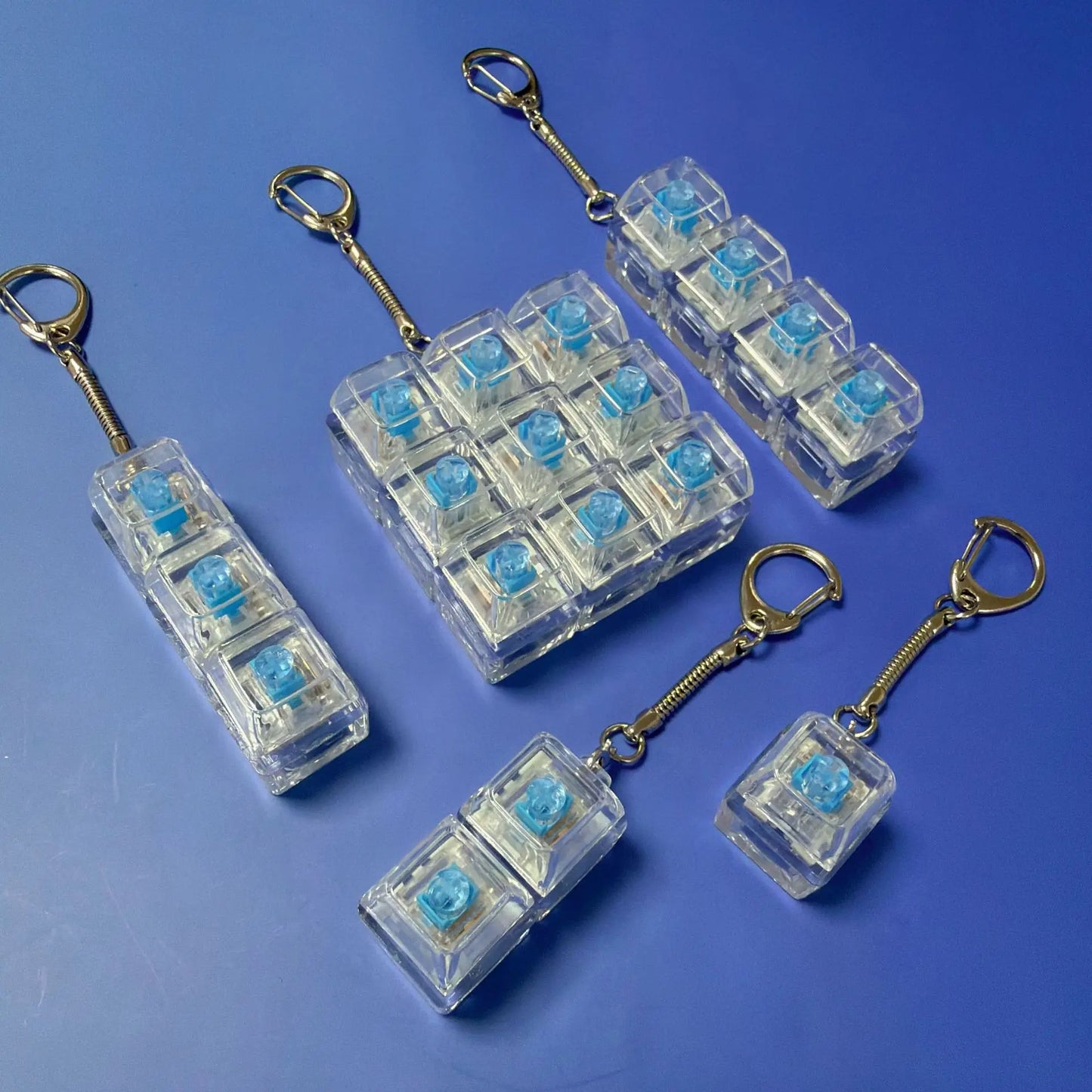 LED Crystal Fidget Keychain – Illuminated Stress Relief