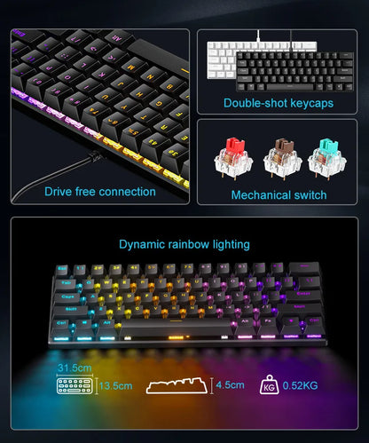 60% Mechanical Gaming Keyboard