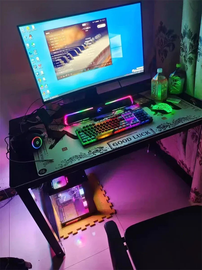 RGB Gaming Desk with LED Lighting - Premium Computer Workstation