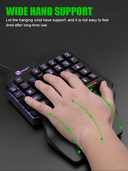 One-Handed Mini Gaming Keyboard