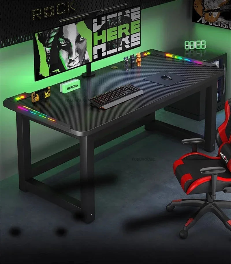 RGB Gaming Desk with LED Lighting - Premium Computer Workstation