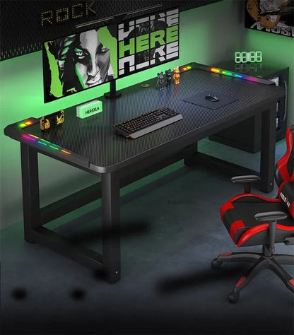 RGB Gaming Desk with LED Lighting - Premium Computer Workstation