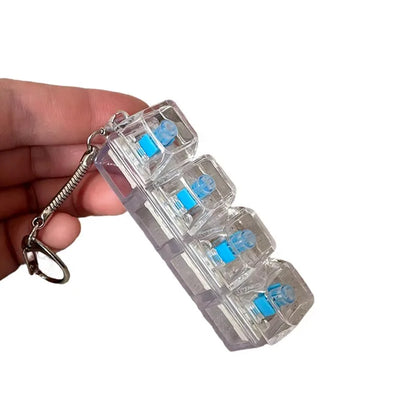 RGB Mini Mechanical Keyboard Keychain