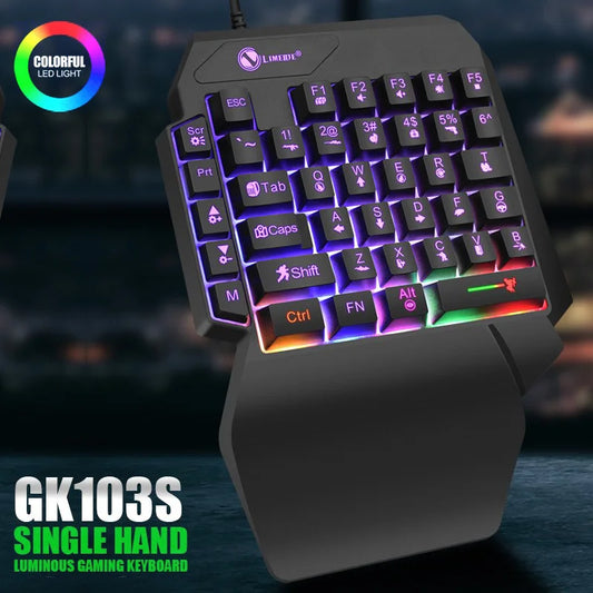 One-Handed Mini Gaming Keyboard