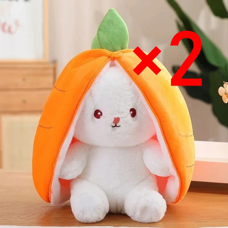 Strawberry Bunny Plush Toy - Cute Stuffed Rabbit