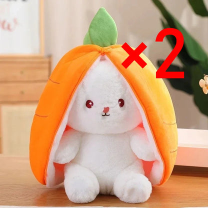 Strawberry Bunny Plush Toy - Cute Stuffed Rabbit
