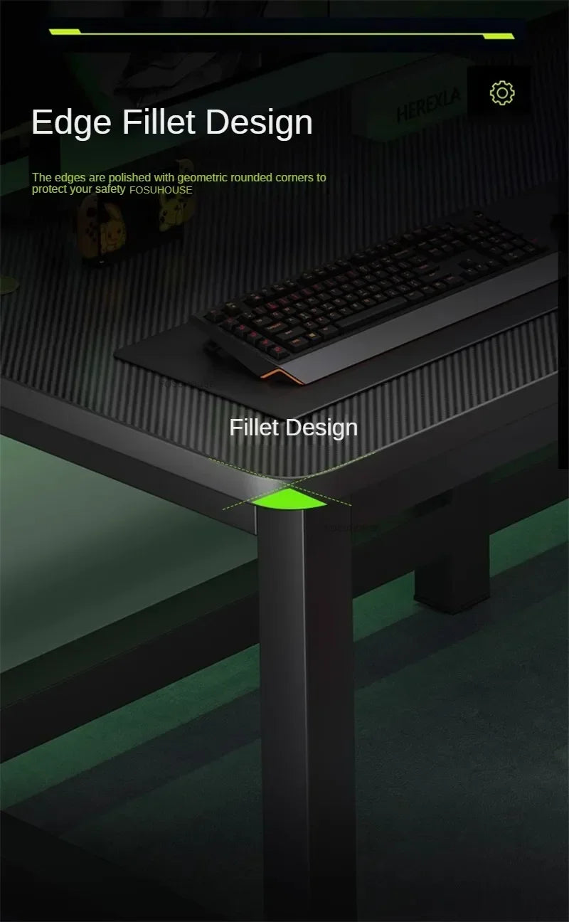 RGB Gaming Desk with LED Lighting - Premium Computer Workstation