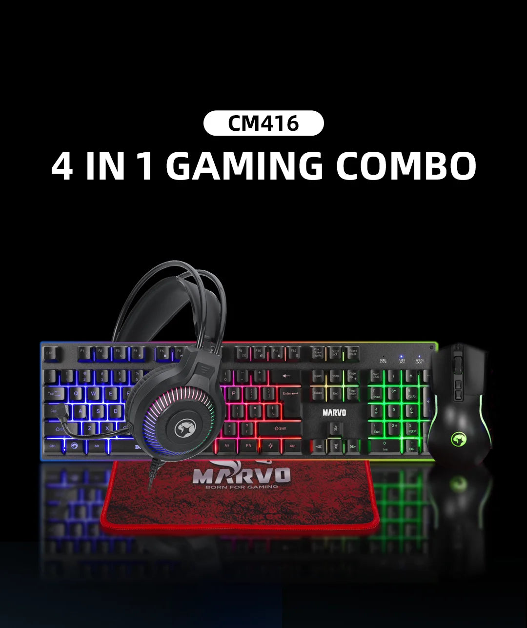 RGB Gaming Keyboard and Mouse Set